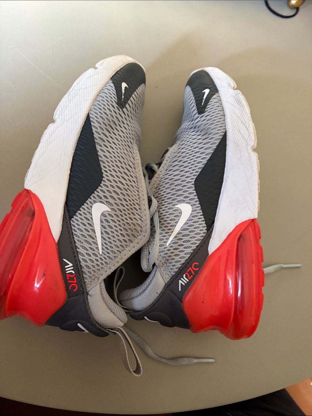 Nike Kids Grey and Red Air Max Sport Sneakers - Picture 4 of 9